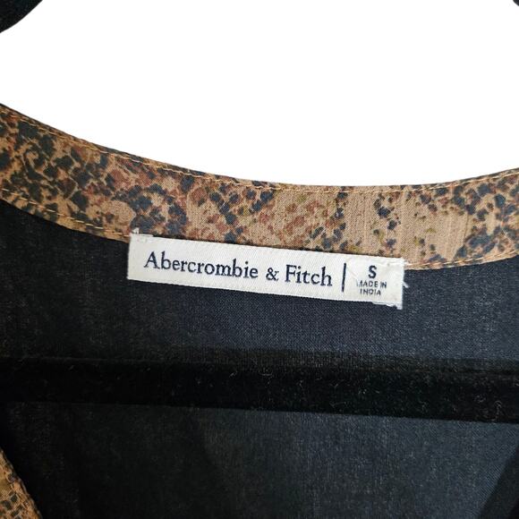 Abercrombie & Fitch Brown Reptile Flowy Mini Dress - Picture 5 of 9